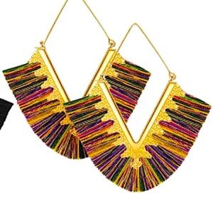 ✨3 for$33✨ NWT Bohemian Tassel Earrings ✨Hand Crafted ✨Artisan✨